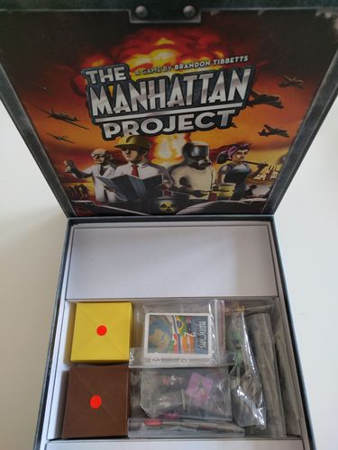 Caixas Origami para armazenar componentes do jogo Manhattan Project