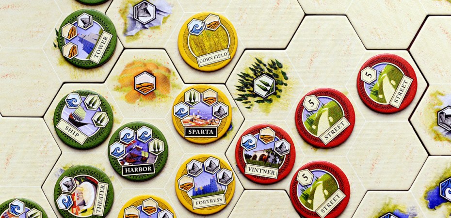 Jogo de tabuleiro Attika