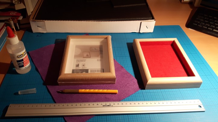 Materiais para fazer uma bandeja de dados