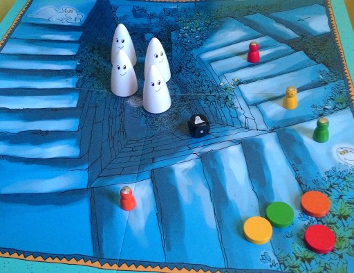 Jogo de tabuleiro infantil As Escadas Assombradas