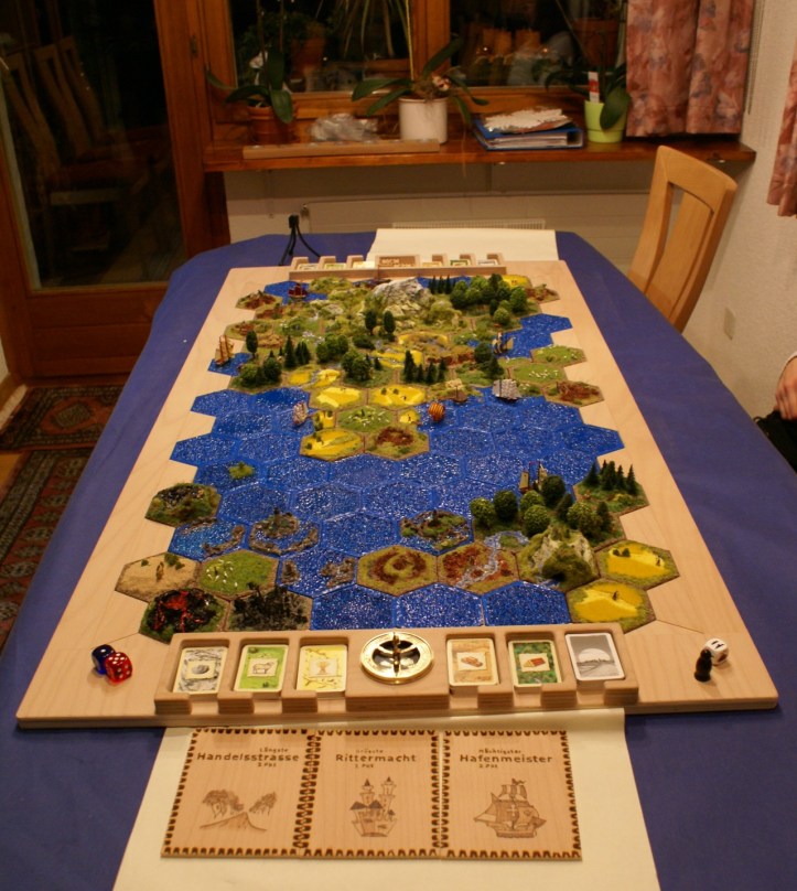 Colonizadores de Catan em 3D