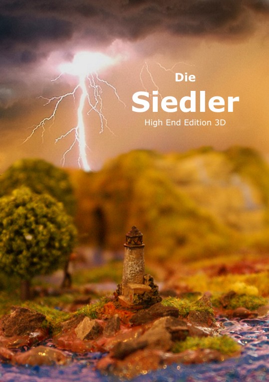 Colonizadores de Catan em 3D