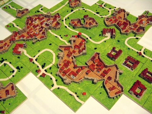 Jogo de tabuleiro Carcassonne 3d