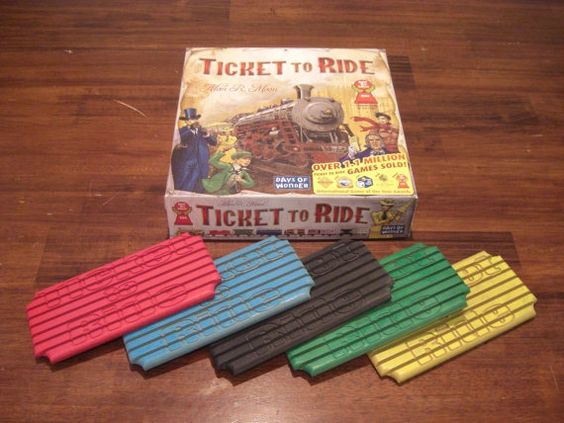 Acessório para organizar trens jogo Ticket to Ride