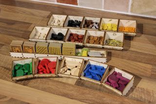 Insert para guardar o jogo de tabuleiro Agricola