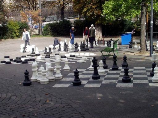 Xadrez com peças muito grandes