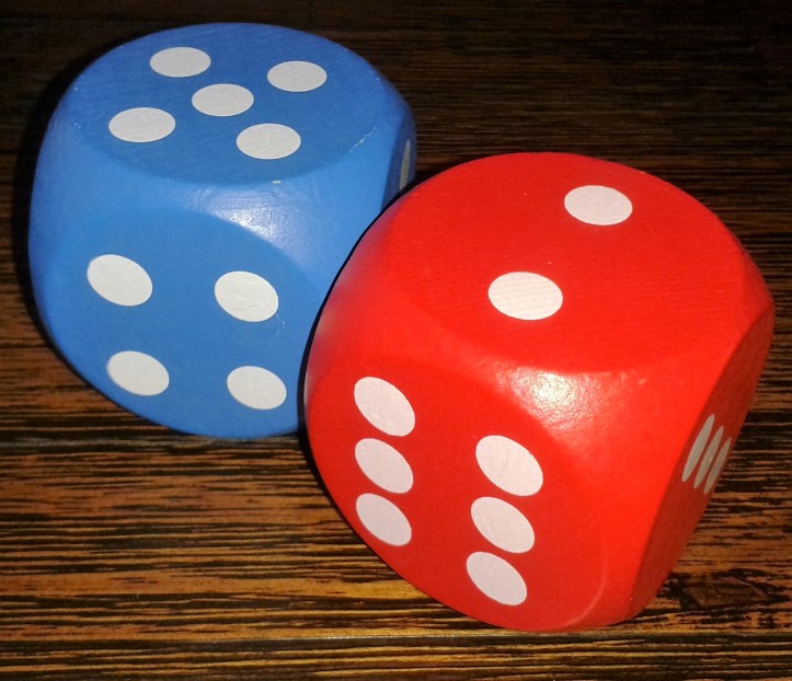 Dados de tabuleiro gigantes