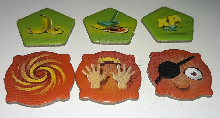 Bônus e penalidades jogo de tabuleiro Loony Quest