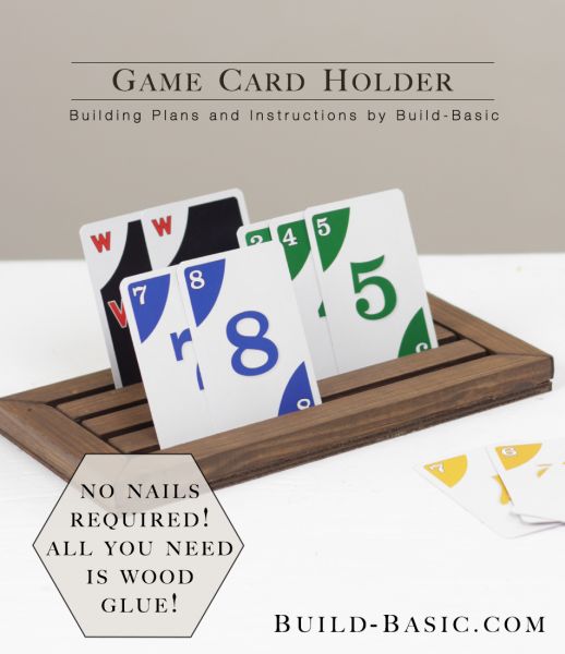 Card Holder feito de madeira