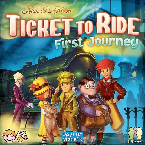 Jogo de tabuleiro infantil Ticket to Ride First Journey