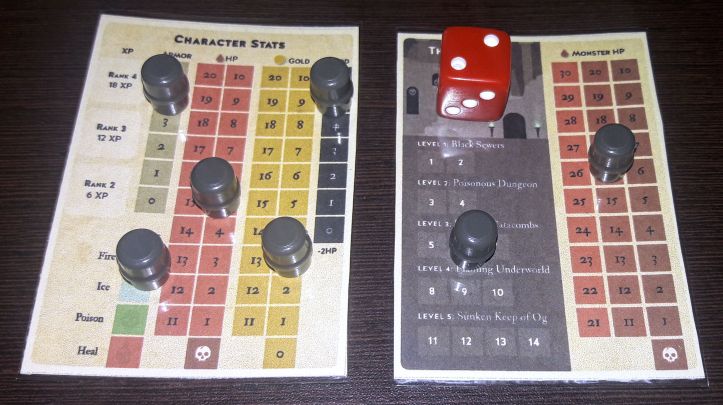 Marcadores em Mini Rogue