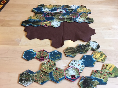 Jogo de tabuleiro Scythe portátil