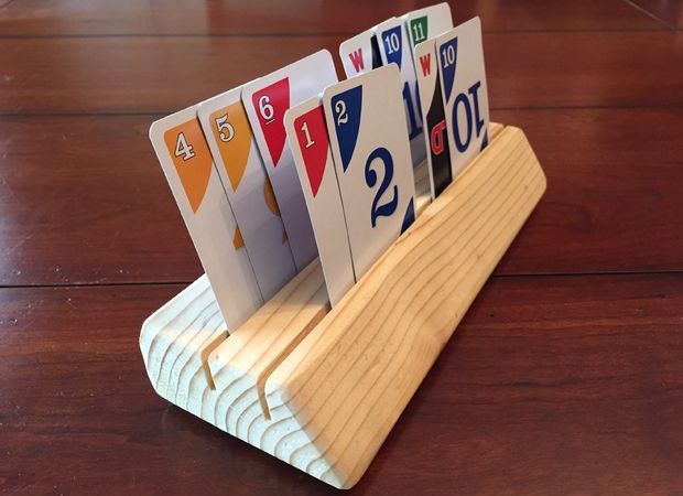 Card Holder de madeira