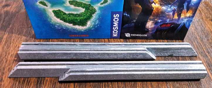 Card holder feito em casa com madeiras