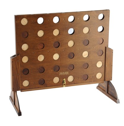 Jogo Connect 4 de madeira para seu escritório