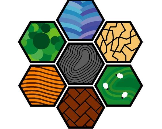 Versão clean do tabuleiro do jogo Catan