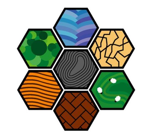 Versão clean do tabuleiro do jogo Catan