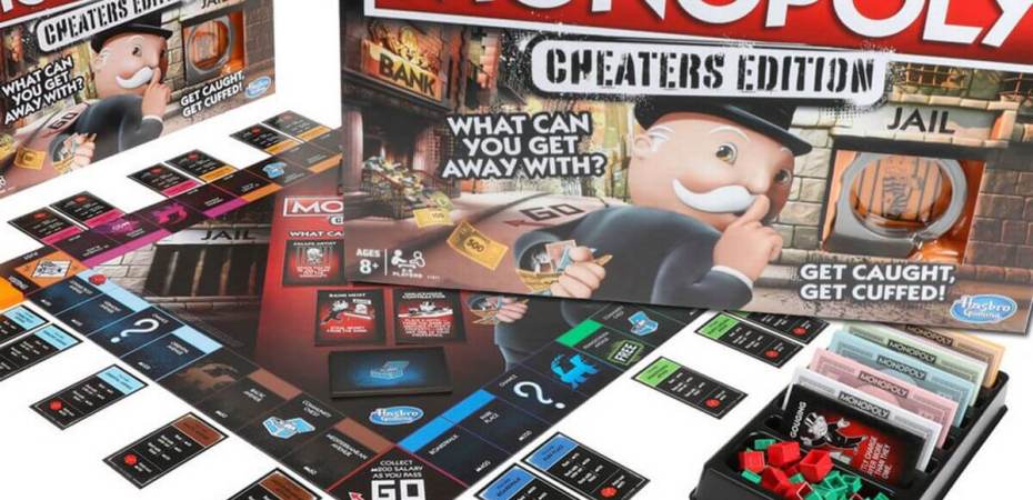 Agora vale (quase) tudo no Monopoly Cheater's Edition