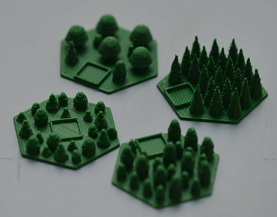 Mais peças em 3D para o jogo Terraforming Mars