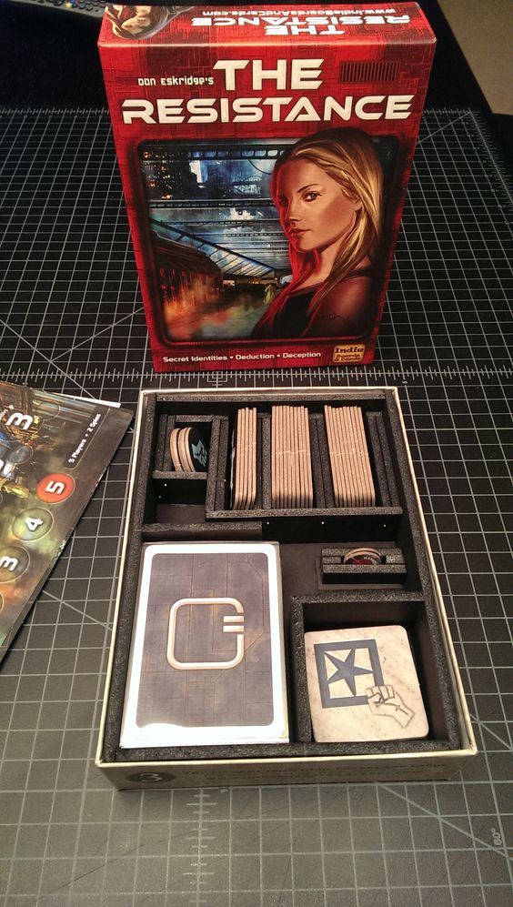 Insert do jogo de tabuleiro The Resistance