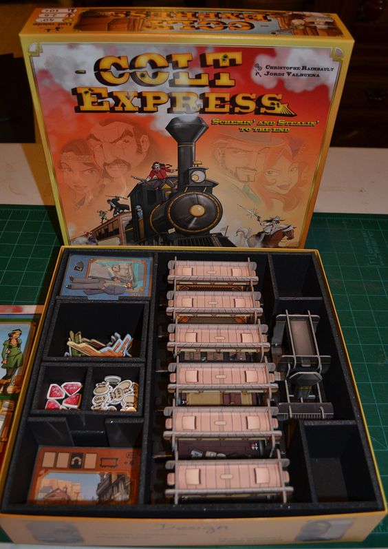 Insert do jogo de tabuleiro Colt Express