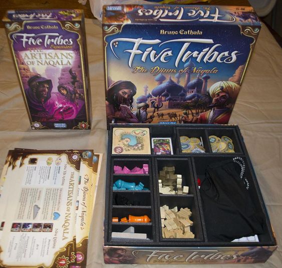Insert do jogo de tabuleiro Five Tribes