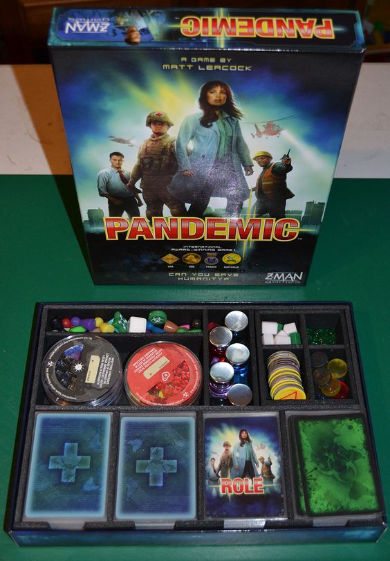 Insert do jogo de tabuleiro Pandemic