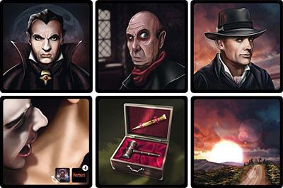 Cartas do Jogo de tabuleiro Nosferatu