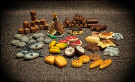 Componentes customizados para jogo Robinson Crusoe