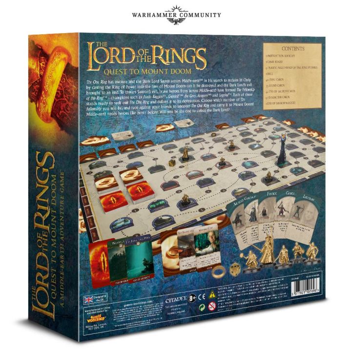 Lord of The Rings Quest to Mount Doom anunciado pela Game Workshop