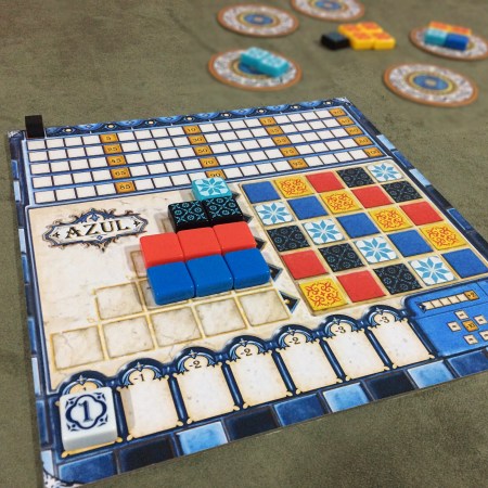 Complete suas fileiras no jogo AZUL