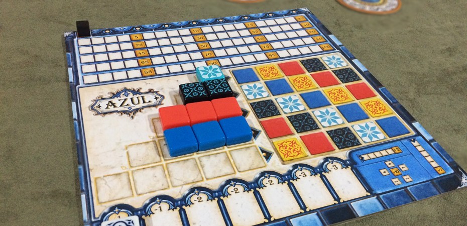 Complete suas fileiras no jogo AZUL