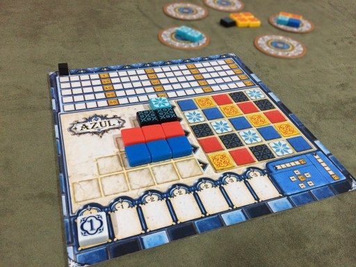 Complete suas fileiras no jogo AZUL