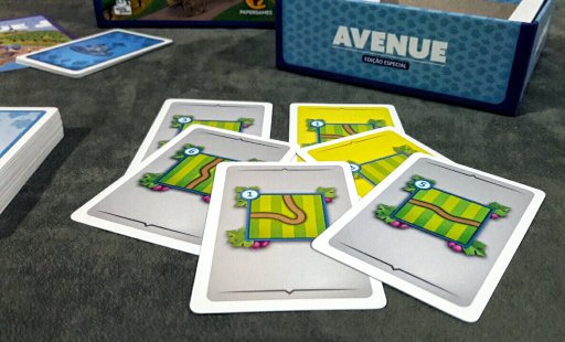 Cartas de estrada do jogo Avenue