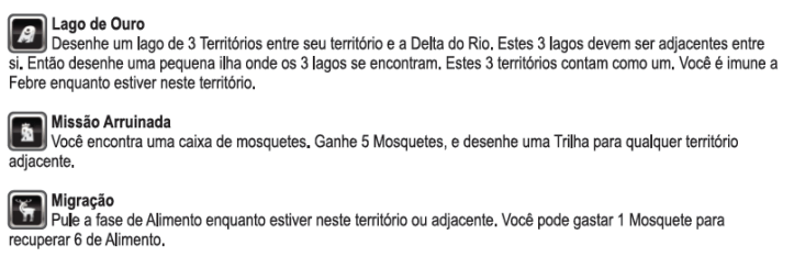 Locais Jogo de tabuleiro 1572 Lost Expedition