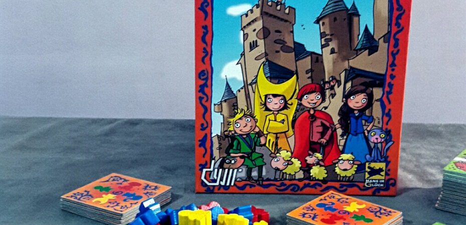 Caixa jogo de tabuleiro infantil My First Carcassonne