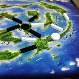 Pontes no jogo de tabuleiro Kahuna