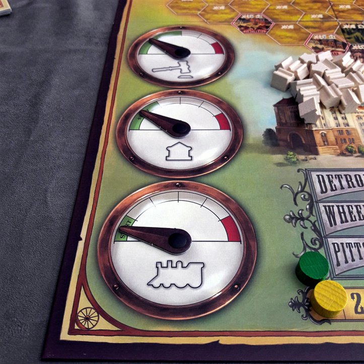 Ações possíveis no jogo Chicago Express