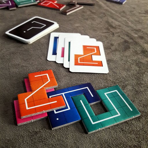 Peças posicionadas do jogo NMBR9