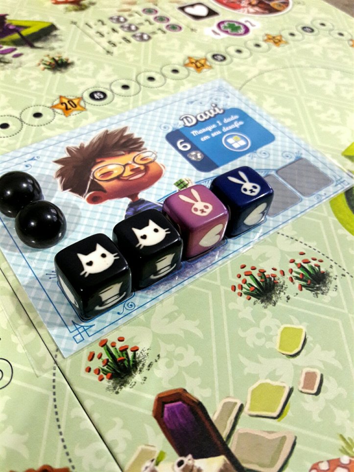 Personagens com habilidades únicas jogo Sonhando com Alice