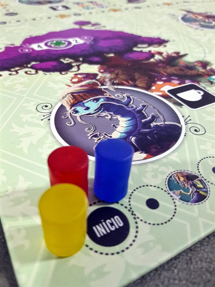 Trilha da lagarta jogo de tabuleiro Sonhando com Alice