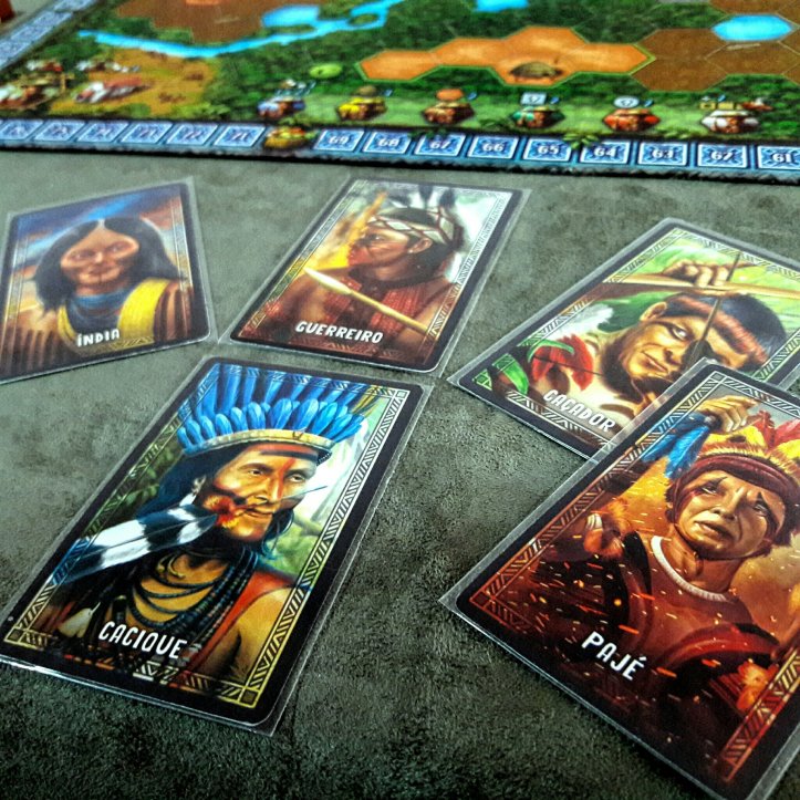 Personagens jogo de tabuleiro Xingu