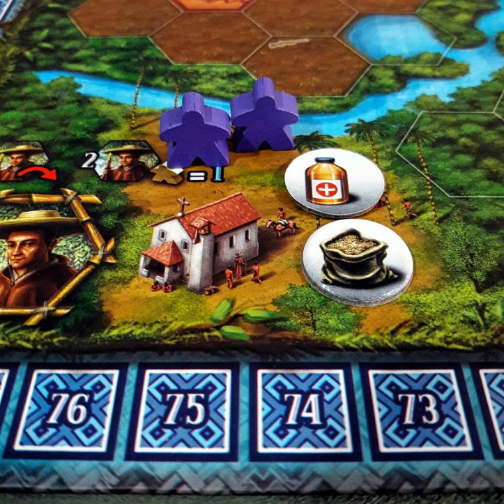 Acampamento dos missionários Jogo de tabuleiro Xingu