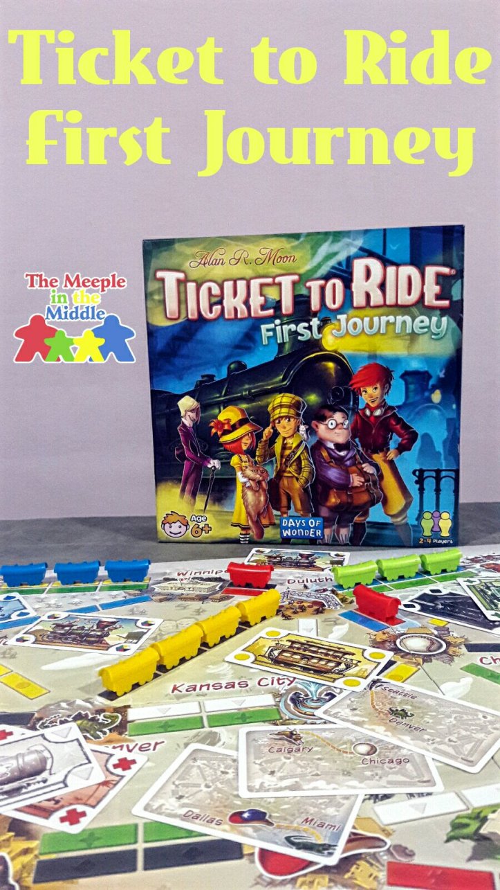 Jogo de tabuleiro infantil Ticket to Ride First Journey