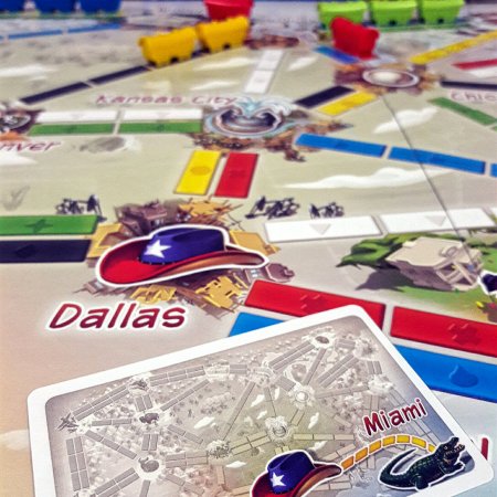 Rotas do jogo de tabuleiro infantil Ticket to Ride First Journey