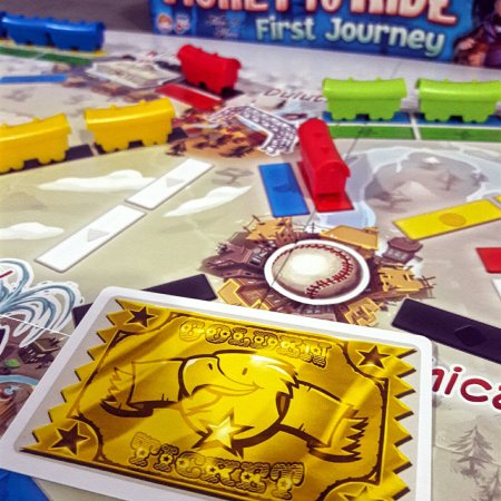 Carta do vencedor jogo infantil Ticket to Ride First Journey