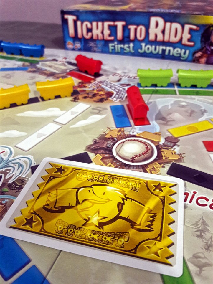 Carta do vencedor jogo infantil Ticket to Ride First Journey