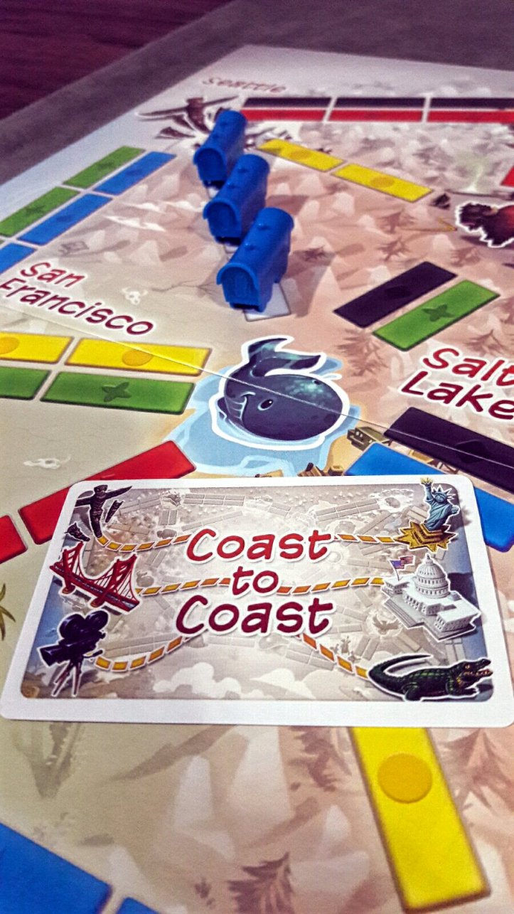 Bilhete costa a costa do Ticket to Ride First Journey