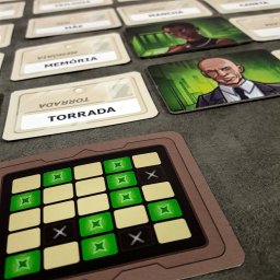 Carta-Chave do jogo de tabuleiro Código Secreto Dueto