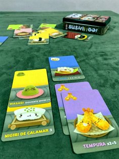 Cartas do jogo de cartas Sushi Go!